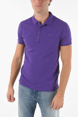 Polo in Cotone T-HEAL-HD con Logo in Rilievo
