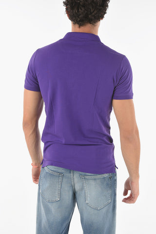 Polo in Cotone T-HEAL-HD con Logo in Rilievo