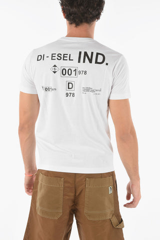 T-shirt girocollo T-DIEGOS-N21 con Stampa in Lettering