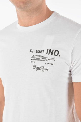 T-shirt girocollo T-DIEGOS-N21 con Stampa in Lettering
