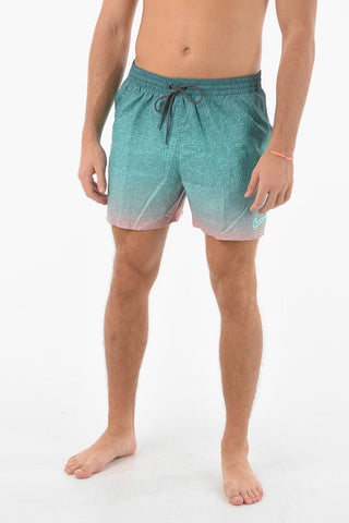 SWIM Boxer Swimsuit with All-Over Logo