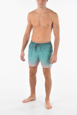 SWIM Costume da Bagno Boxer con Logo All Over