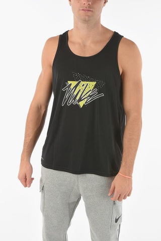 SWIM Tank Top Dri- Fit con Logo Stampato