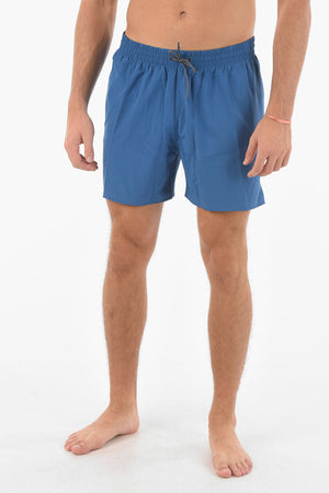 SWIM Solid-Color Boxer Swim Trunks