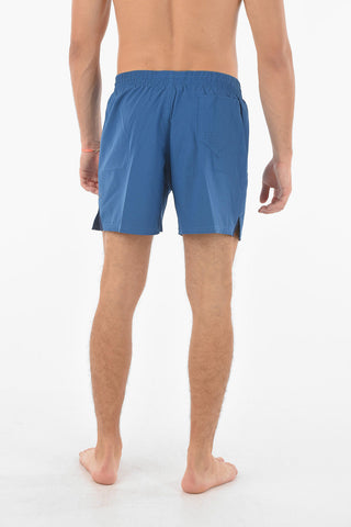 SWIM Solid-Color Boxer Swim Trunks