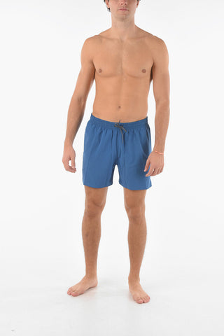 SWIM Solid-Color Boxer Swim Trunks
