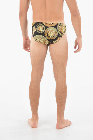 Golden Medusa Printed Briefs Swim