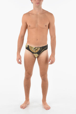 Golden Medusa Printed Briefs Swim