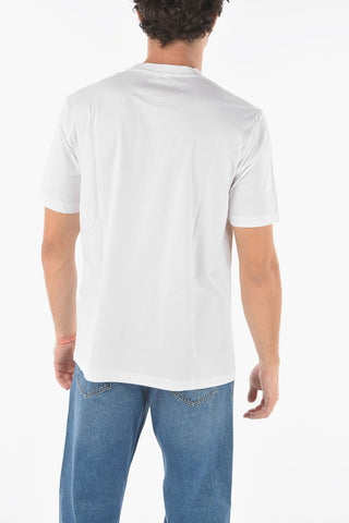 Crewneck T-JUST-N46 T-shirt with Tone-on-tone Print