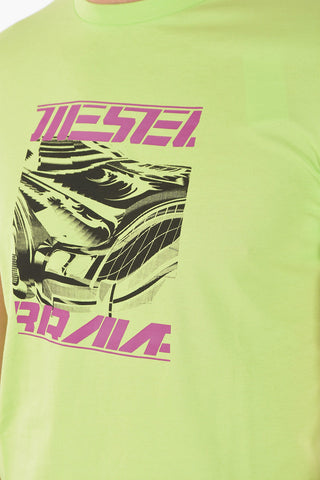 T-Shirt Girocollo T-DIEGOS-K33 con Stampa Frontale