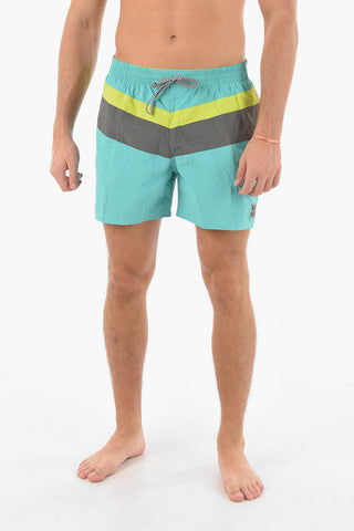 SWIM Two-Tone Boxer Swim Shorts