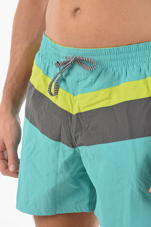 SWIM Two-Tone Boxer Swim Shorts