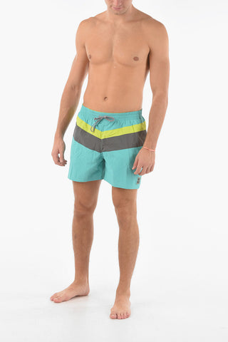 SWIM Two-Tone Boxer Swim Shorts
