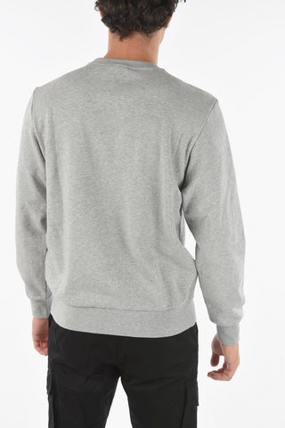 Crewneck S-GIRK-N85 Sweatshirt with Embossed Logo Patch