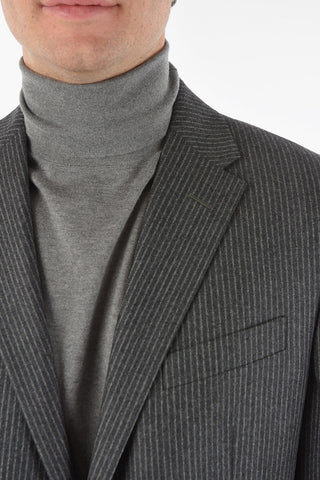 CC COLLECTION Pinstriped REWARD Virgin Wool Suit