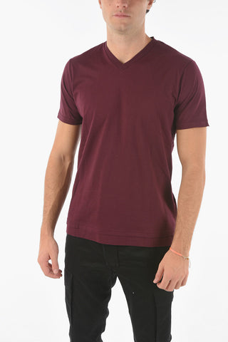 Logo Printed T-CHERUBIK-NEW V-neck T-shirt