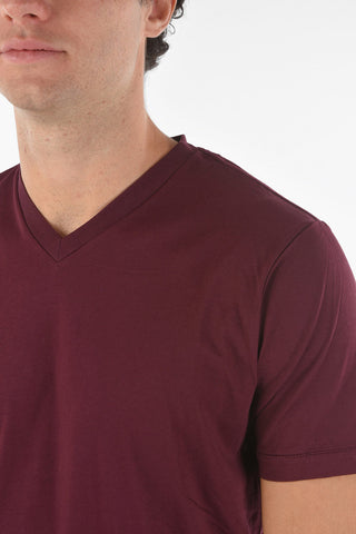 Logo Printed T-CHERUBIK-NEW V-neck T-shirt