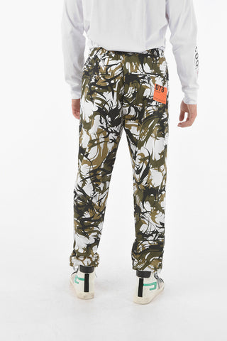 Pantaloni Jogger P-TRIBE in Tessuto Tech con Coulisse alla Caviglia