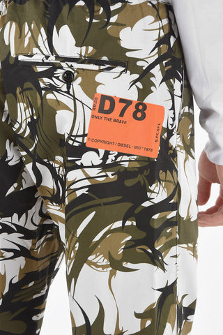 Pantaloni Jogger P-TRIBE in Tessuto Tech con Coulisse alla Caviglia
