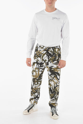 Pantaloni Jogger P-TRIBE in Tessuto Tech con Coulisse alla Caviglia