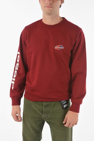 Logoed Sleeve S-GIRK-K14 Crew Neck Sweatshirt