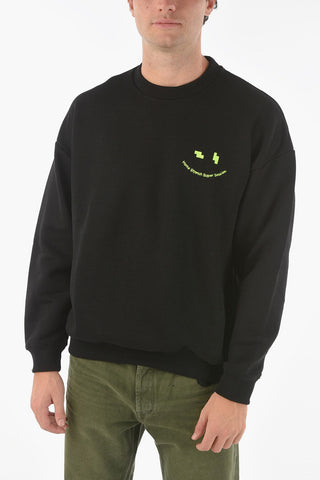 Crew Neck S-MART-FLU Embroidered Sweatshirt