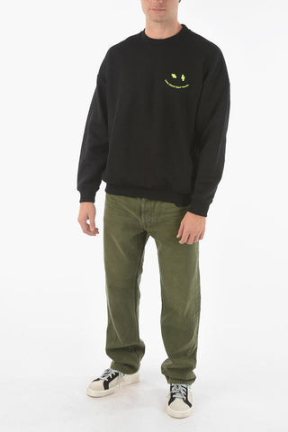 Crew Neck S-MART-FLU Embroidered Sweatshirt
