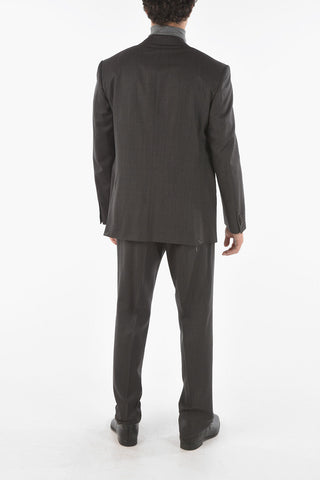 2 Button LEADER Hopsack Virgin Wool Suit