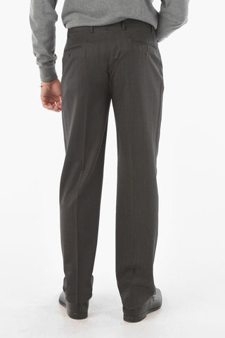 2 Button LEADER Hopsack Virgin Wool Suit