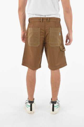 Shorts Cargo P-TRENT in Tessuto Tech con Toppa Logo