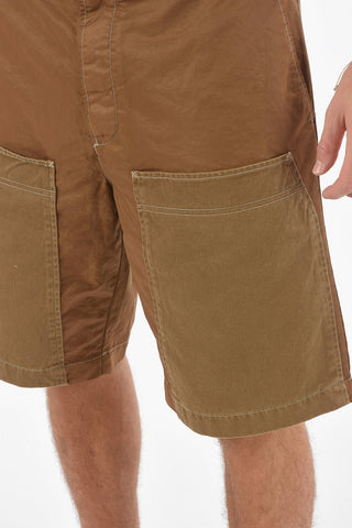 Shorts Cargo P-TRENT in Tessuto Tech con Toppa Logo