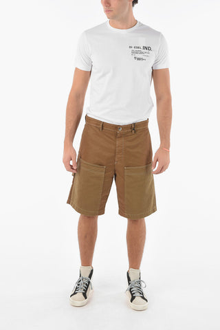 Shorts Cargo P-TRENT in Tessuto Tech con Toppa Logo