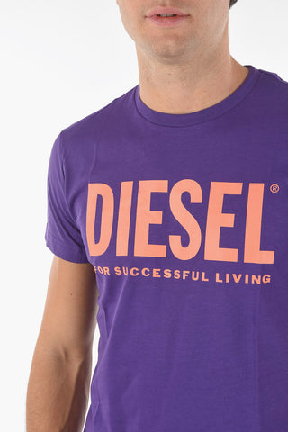 T-shirt T-DIEGO-LOGO con Stampa Logo in Lettering