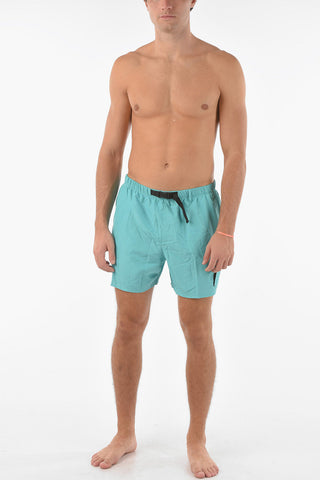 SWIM Costume da Bagno Boxer a Tinta Unita con Elastico in Vita