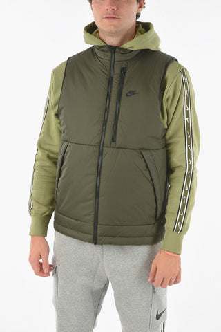 Contrasting Zip Sleeveless THERMA FIT Padded Jacket