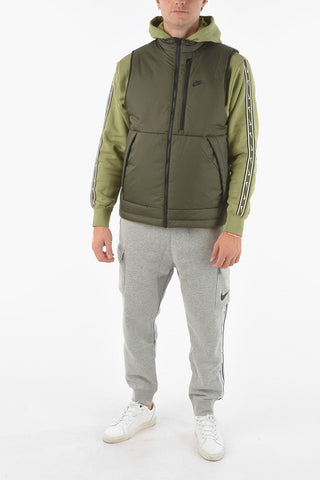 Contrasting Zip Sleeveless THERMA FIT Padded Jacket