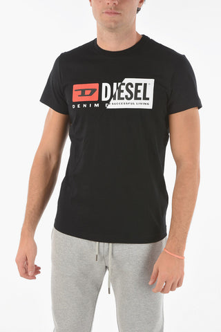 Printed T-DIEGO-CUTY Cotton T-Shirt