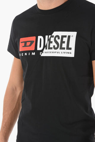 Printed T-DIEGO-CUTY Cotton T-Shirt
