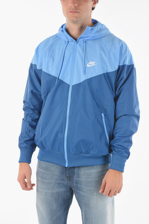 MOVE TO ZERO Zweifarbige Windjacke mit Kapuze
