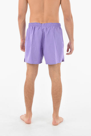 SWIM Solid Boxer Swim Shorts with 2 Pockets