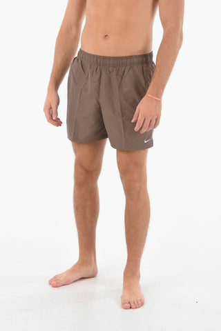 SWIM Costume Da Bagno Boxer a Tinta Unita Con Logo