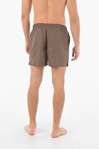SWIM Costume Da Bagno Boxer a Tinta Unita Con Logo