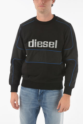 Crew Neck S-LAIN FELPA Nylon Insert Sweatshirt