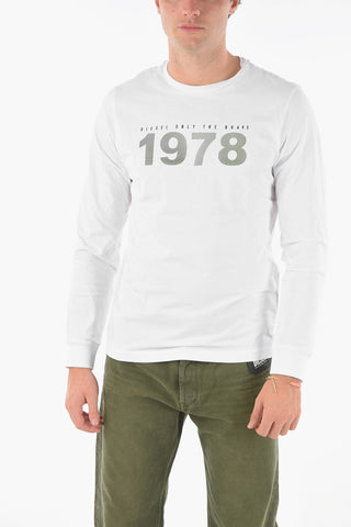 T-Shirt a Maniche Lunghe T-DIEGOS-LS-X3 con Stampa in Rilievo