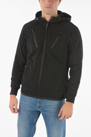 Hooded S-RUNNER Track Sweatshirt with Breast Pockets