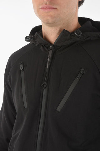 Hooded S-RUNNER Track Sweatshirt with Breast Pockets