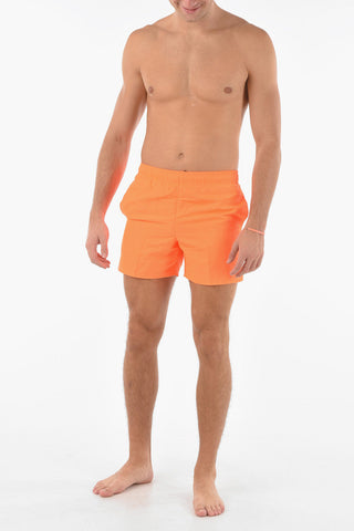 SWIM Fluo Boxer Swimsuit with Contrasting Lace