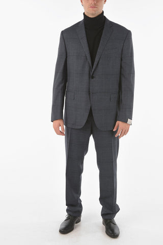 District Check ACADEMY Virgin Wool Suit