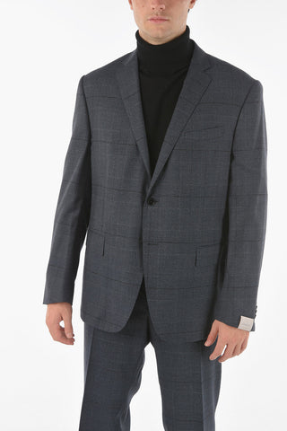 District Check ACADEMY Virgin Wool Suit