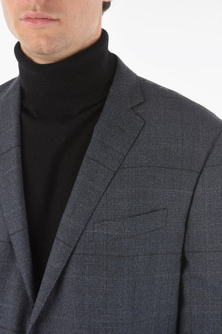 District Check ACADEMY Virgin Wool Suit